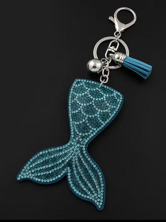 Accessories - Mermaid Tail rhinestone keychain/purse charm!
